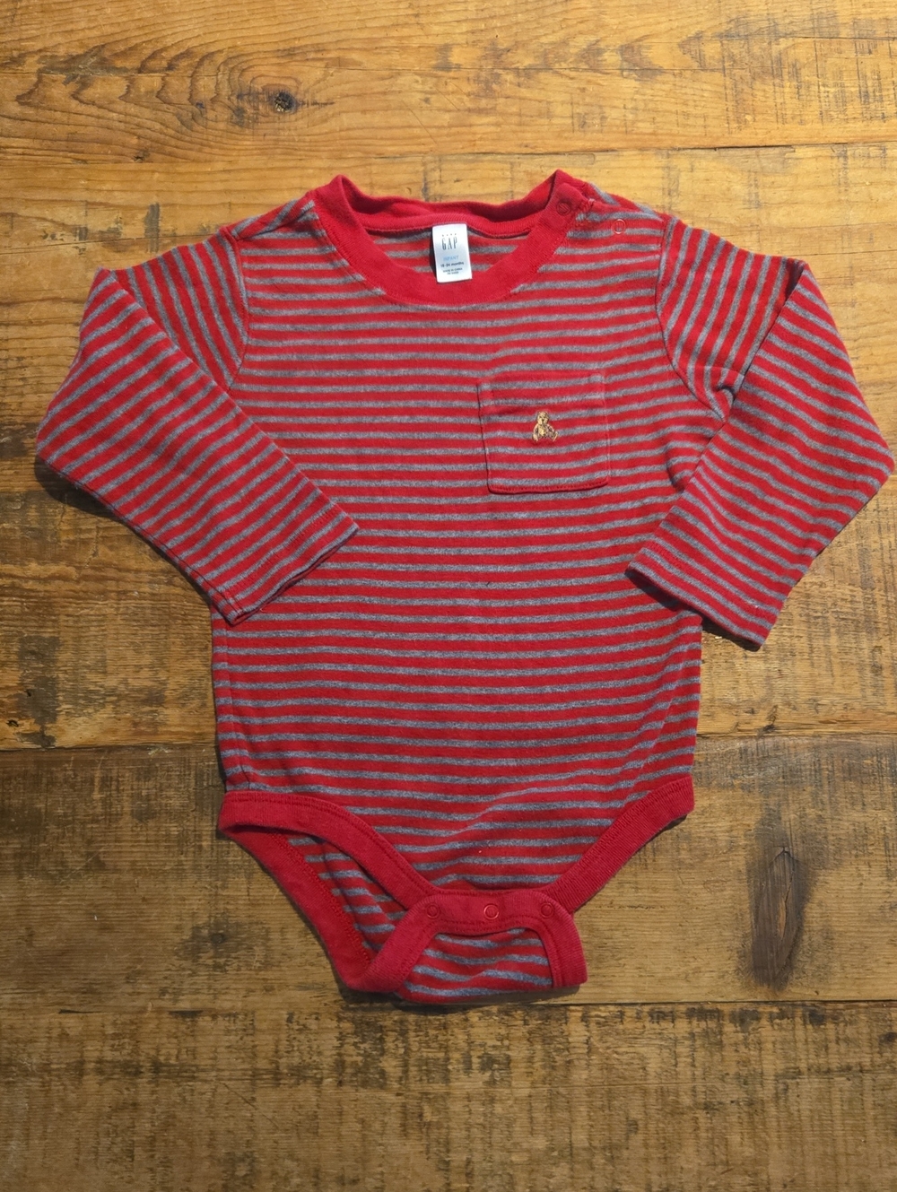 Baby GAP Striped Long Sleeve Bodysuit Onesie